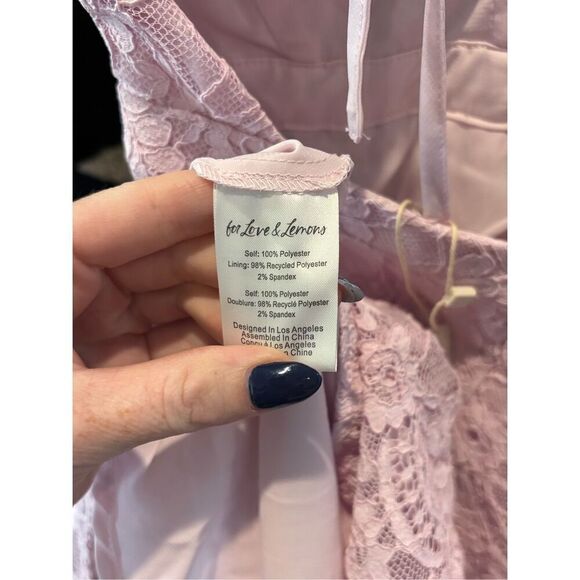 NWT For Love & Lemons Carmela Mini Dress Size Small $268 MSRP - Picture 8 of 11